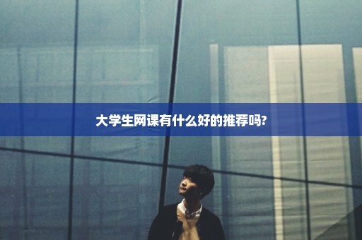 大学生网课有什么好的推荐吗?