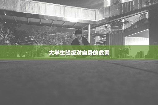 大学生降级对自身的危害