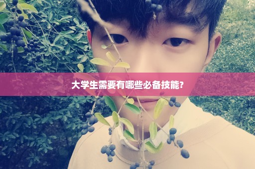 大学生需要有哪些必备技能？