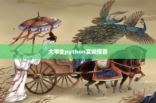 大学生python实训报告