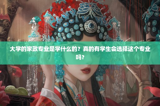 大学的家政专业是学什么的？真的有学生会选择这个专业吗？
