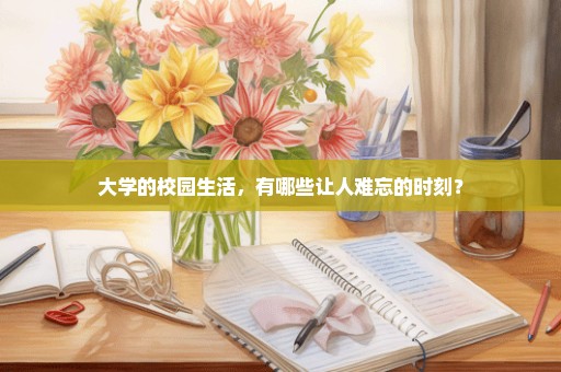 大学的校园生活，有哪些让人难忘的时刻？