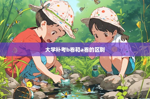 大学补考b卷和a卷的区别