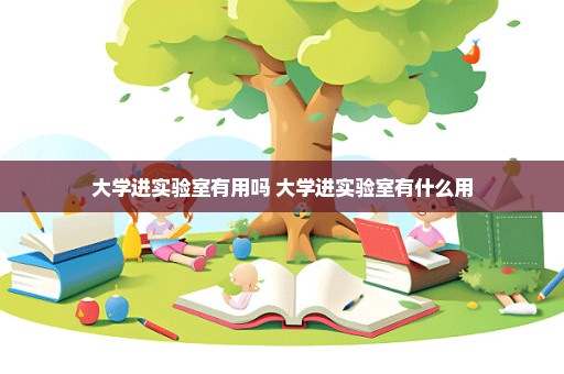 大学进实验室有用吗 大学进实验室有什么用