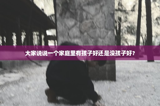 大家说说一个家庭里有孩子好还是没孩子好？