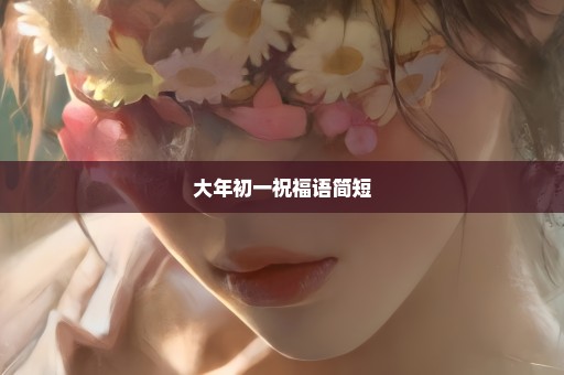 大年初一祝福语简短