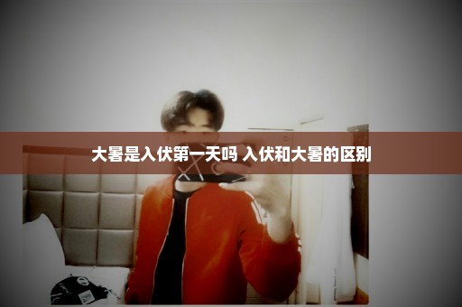 大暑是入伏第一天吗 入伏和大暑的区别