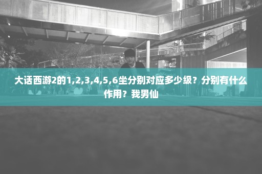 大话西游2的1,2,3,4,5,6坐分别对应多少级？分别有什么作用？我男仙