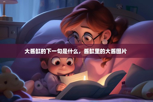 大酱缸的下一句是什么，酱缸里的大酱图片 