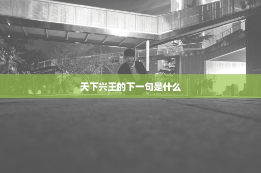 天下兴王的下一句是什么