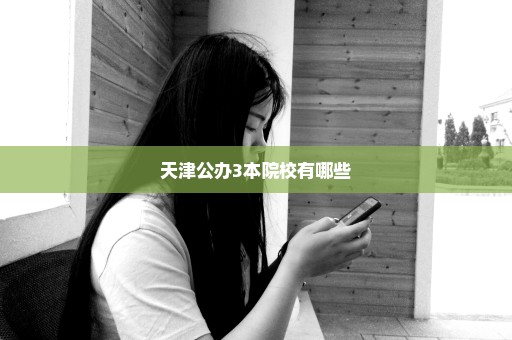 天津公办3本院校有哪些