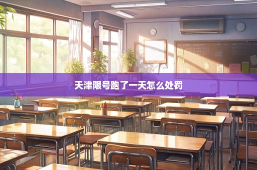 天津限号跑了一天怎么处罚