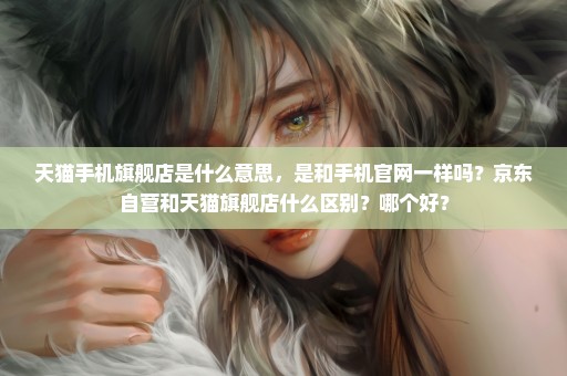 天猫手机旗舰店是什么意思，是和手机官网一样吗？京东自营和天猫旗舰店什么区别？哪个好？