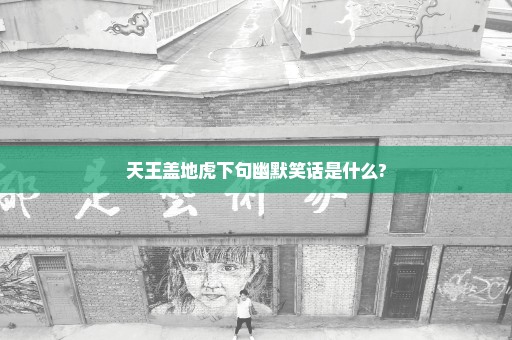 天王盖地虎下句幽默笑话是什么?