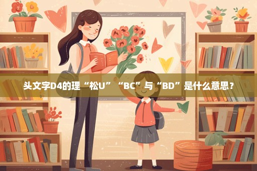 头文字D4的理“松U”“BC”与“BD”是什么意思？