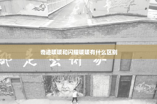奇迹暖暖和闪耀暖暖有什么区别