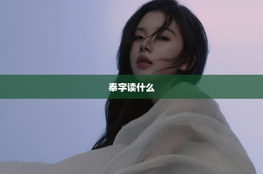 奉字读什么