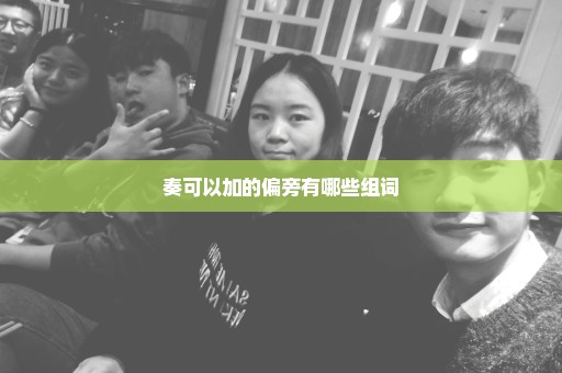 奏可以加的偏旁有哪些组词