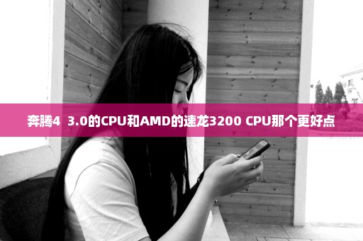 奔腾4  3.0的CPU和AMD的速龙3200+CPU那个更好点