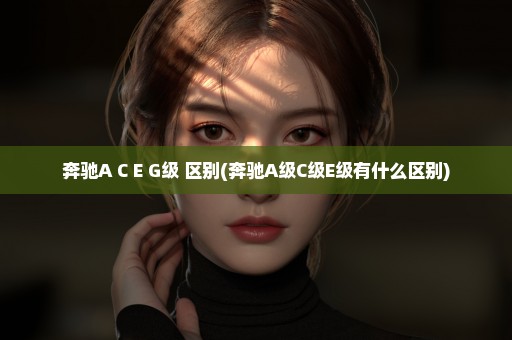 奔驰A C E G级 区别(奔驰A级C级E级有什么区别)