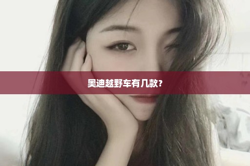 奥迪越野车有几款？