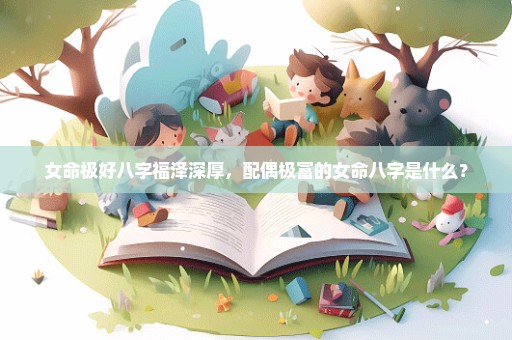 女命极好八字福泽深厚，配偶极富的女命八字是什么？