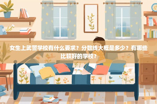 女生上武警学校有什么要求？分数线大概是多少？有哪些比较好的学校？