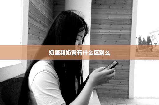 奶盖和奶昔有什么区别么