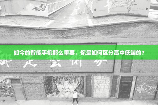 如今的智能手机那么重要，你是如何区分高中低端的？