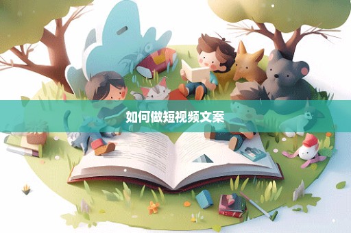 如何做短视频文案