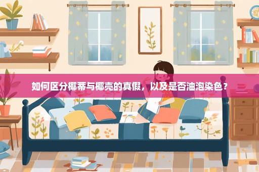 如何区分椰蒂与椰壳的真假，以及是否油泡染色？