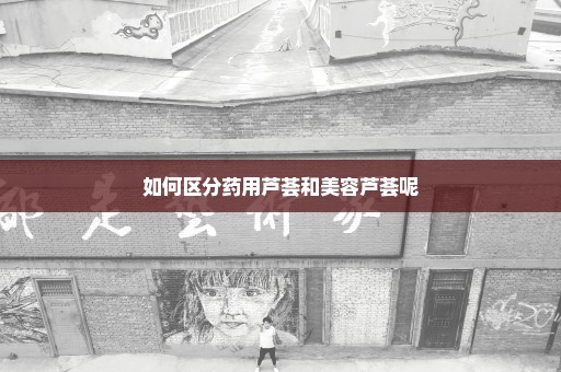 如何区分药用芦荟和美容芦荟呢