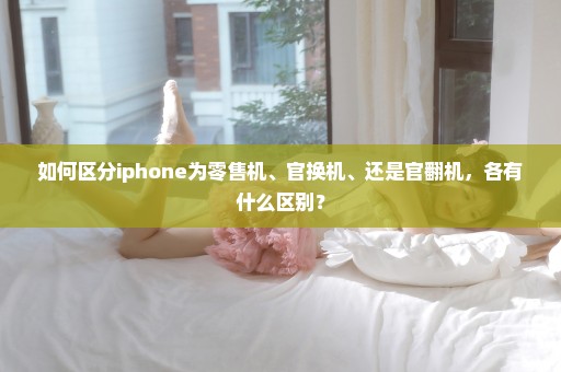 如何区分iphone为零售机、官换机、还是官翻机，各有什么区别？