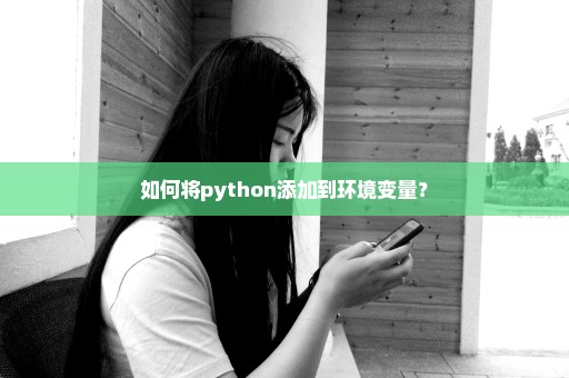 如何将python添加到环境变量？