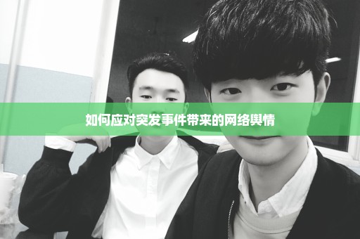 如何应对突发事件带来的网络舆情