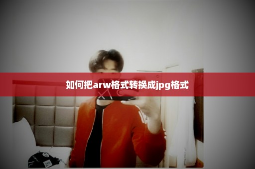 如何把arw格式转换成jpg格式