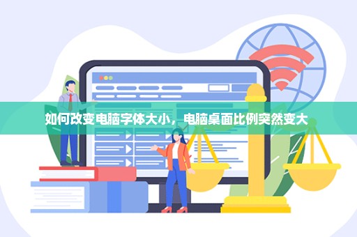如何改变电脑字体大小，电脑桌面比例突然变大 