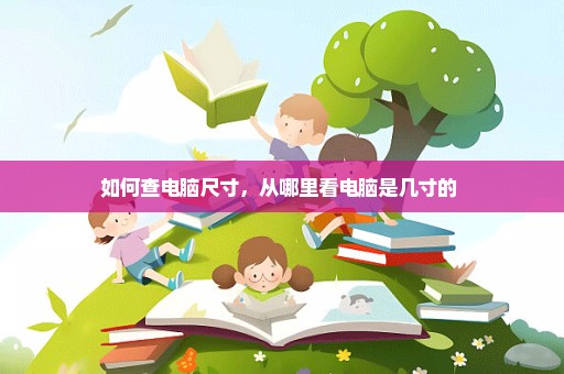如何查电脑尺寸，从哪里看电脑是几寸的 