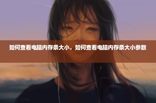 如何查看电脑内存条大小，如何查看电脑内存条大小参数 