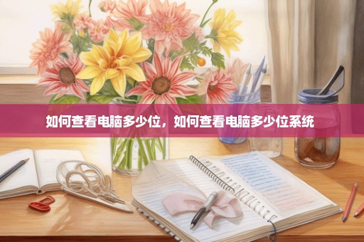 如何查看电脑多少位，如何查看电脑多少位系统 