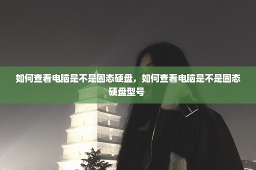 如何查看电脑是不是固态硬盘，如何查看电脑是不是固态硬盘型号 