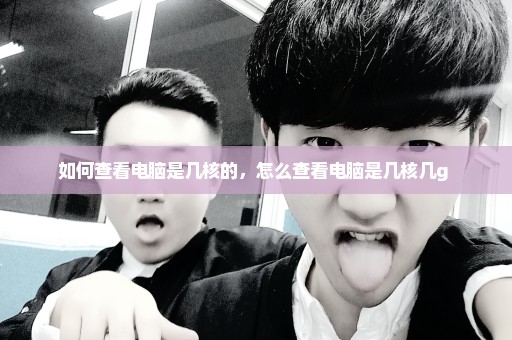 如何查看电脑是几核的，怎么查看电脑是几核几g 