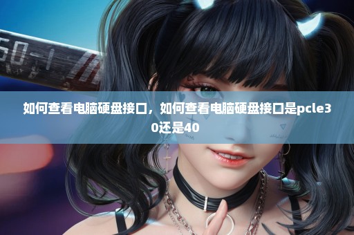 如何查看电脑硬盘接口，如何查看电脑硬盘接口是pcle30还是40 