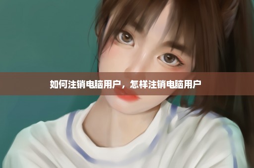 如何注销电脑用户，怎样注销电脑用户 