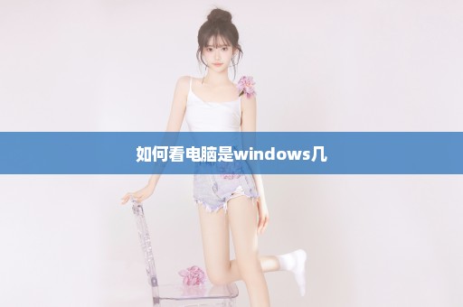 如何看电脑是windows几