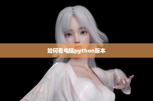如何看电脑python版本