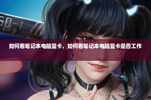 如何看笔记本电脑显卡，如何看笔记本电脑显卡是否工作 