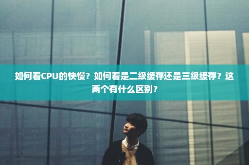 如何看CPU的快慢？如何看是二级缓存还是三级缓存？这两个有什么区别？