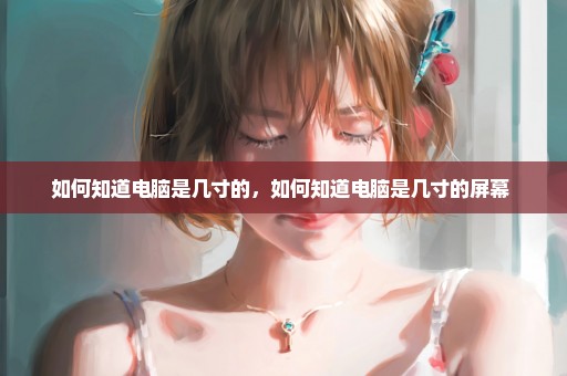 如何知道电脑是几寸的，如何知道电脑是几寸的屏幕 