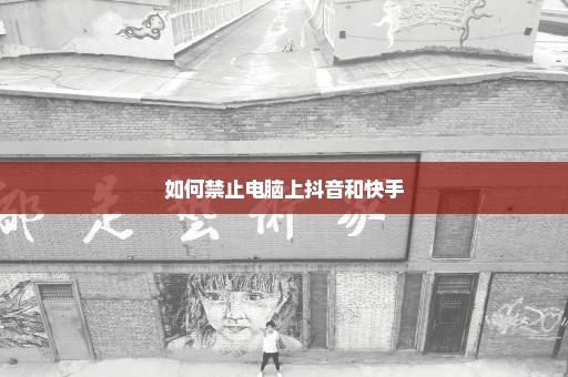 如何禁止电脑上抖音和快手
